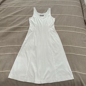 EVERLANE A-Line Cotton Sundress in White Cotton